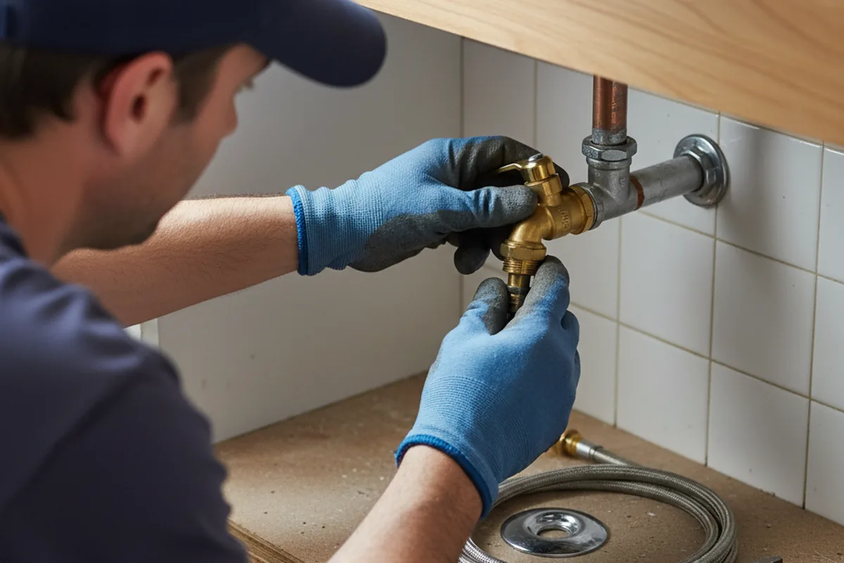 Shutoff valve and fitting work during Emergency Plumbing in Ruby Valley